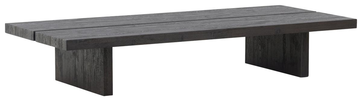 Couchtisch Lancester - Schwarz, Design, Holz (140/60/25cm) - Livetastic