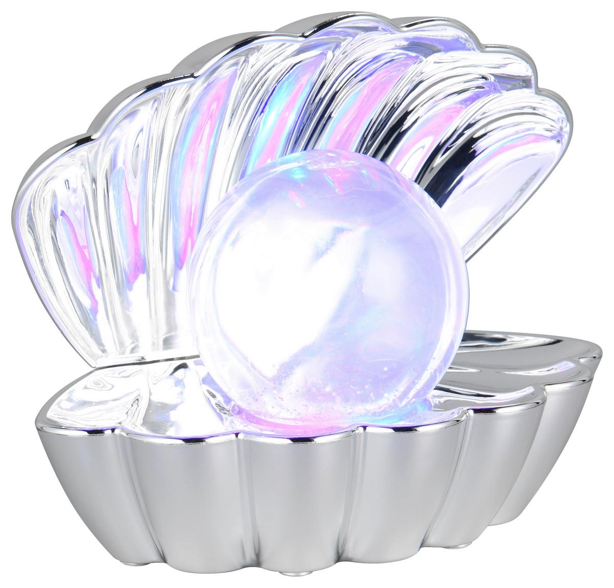 LED-Dekoleuchte Shelly - Chromfarben, Basics, Kunststoff/Metall (17,5/14,5/12,5cm) - Luca Bessoni