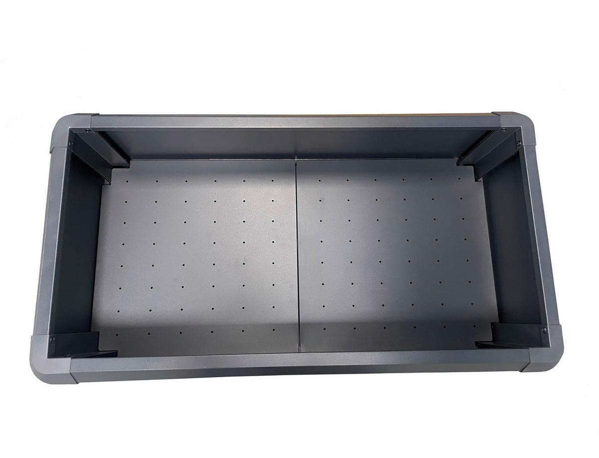 Hochbeet Zinnia Anthrazit - Anthrazit, MODERN, Metall (57/78/107cm)