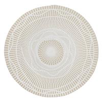 Koberec tkaný na plocho MIAMI, Ø: 100 cm - přírodní barvy/světle hnědá, Moderní, textil (100cm) - Modern Living
