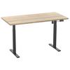 Schreibtisch E-lona Sonoma Eiche B: 50 Cm - Schwarz/Sonoma Eiche, Design, Holzwerkstoff/Metall (110/50/71cm) - MID.YOU