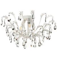 Deckenleuchte 4864/Pl3 - Weiß, KONVENTIONELL, Glas/Metall (55/30cm)