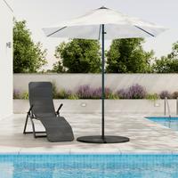 SLUNEČNÍK MARTINA - antracitová/béžová, Basics, kov/textil (270/230cm) - Mömax