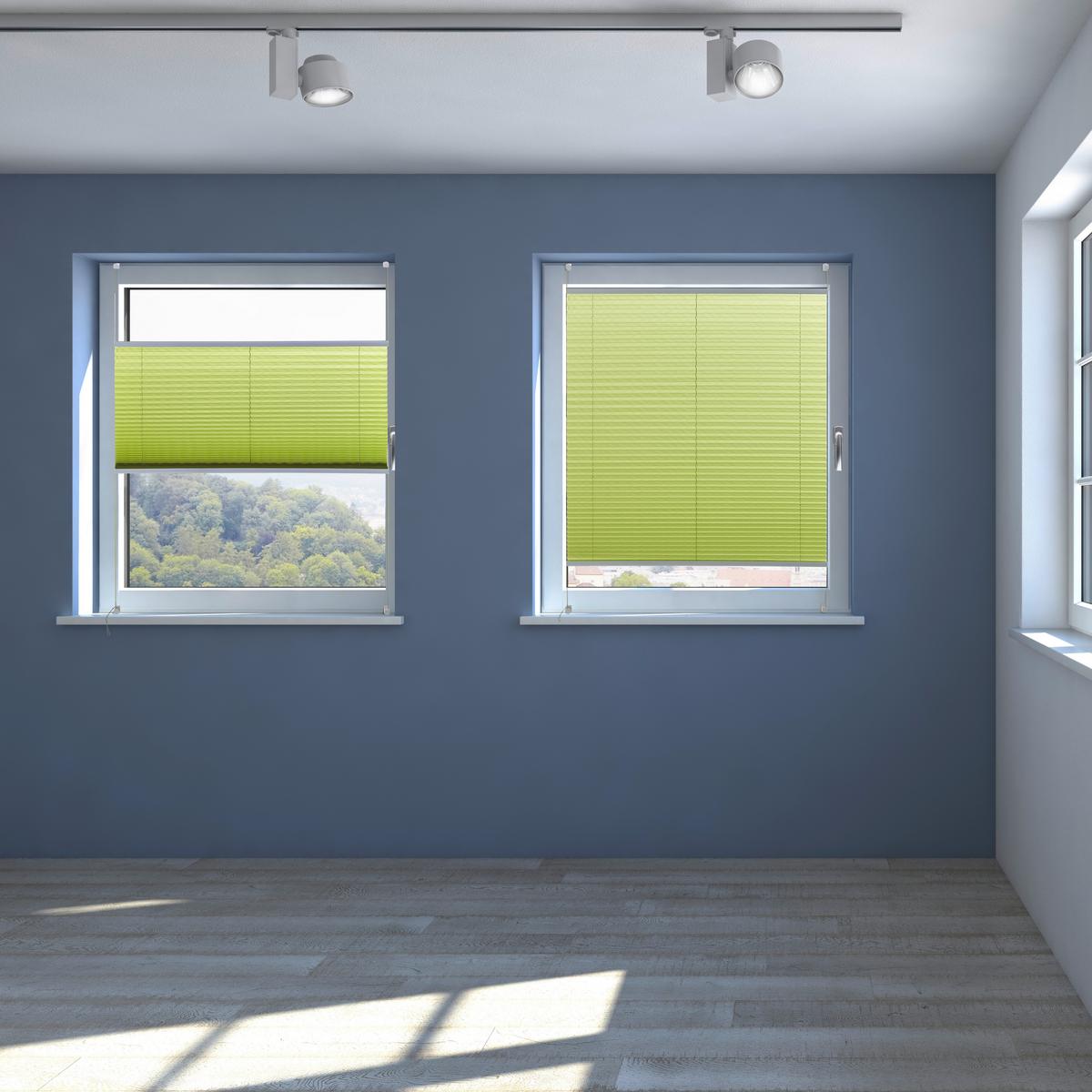 Plissee Free Grün B: 100 Cm - Grün, Basics, Textil (100/130cm) - Homeware