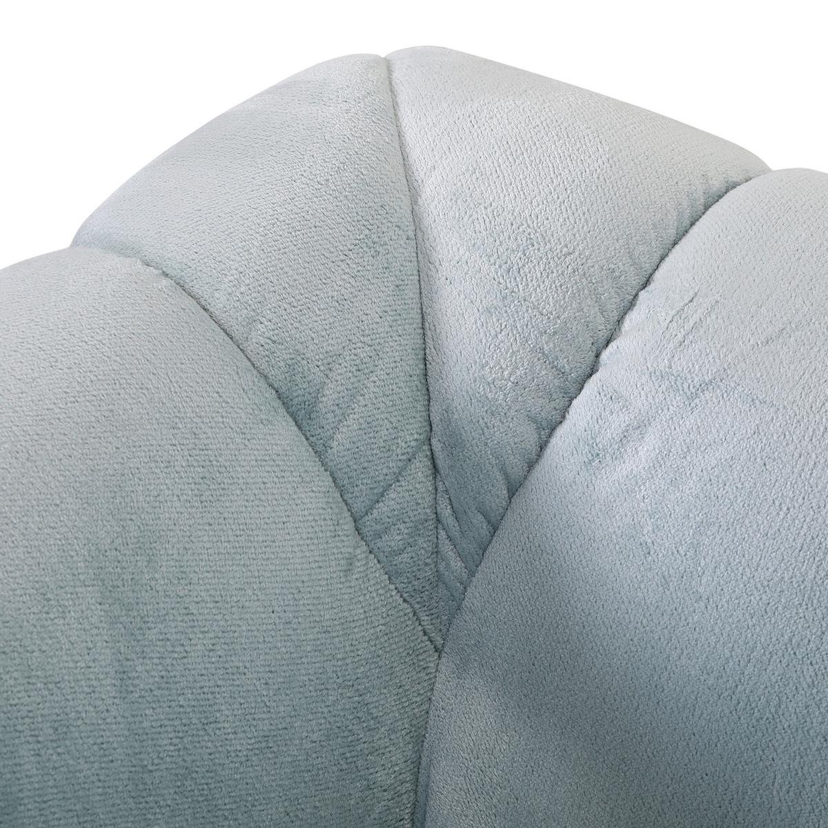 Bigsofa Sabea Mintgrün B: 220 cm - Schwarz/Mintgrün, KONVENTIONELL, Textil (220/67/106cm) - MID.YOU