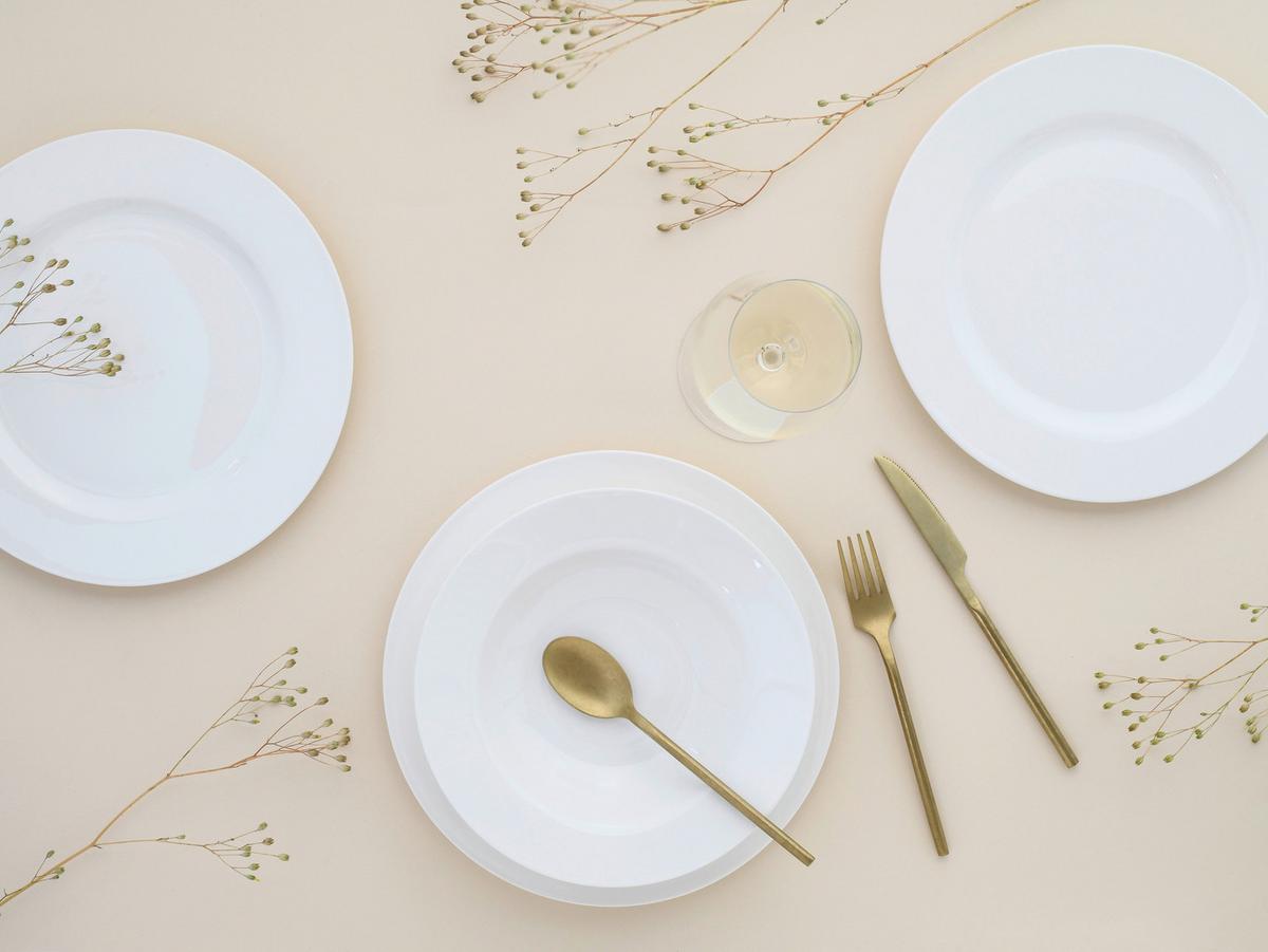 Fleur Royal 12-Teilig Creme - Creme, Basics, Keramik - Creatable