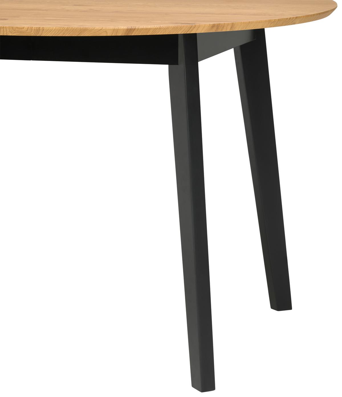 Ausziehtisch Paco 120 Az 120-200x74x120 cm Eichefarben - Eichefarben/Schwarz, KONVENTIONELL, Holz/Holzwerkstoff (120-200/120/74cm) - MID.YOU