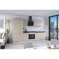 Küchenblock Ip1200 - Dunkelgrau/Creme, Basics, Holzwerkstoff (310cm) - Impuls