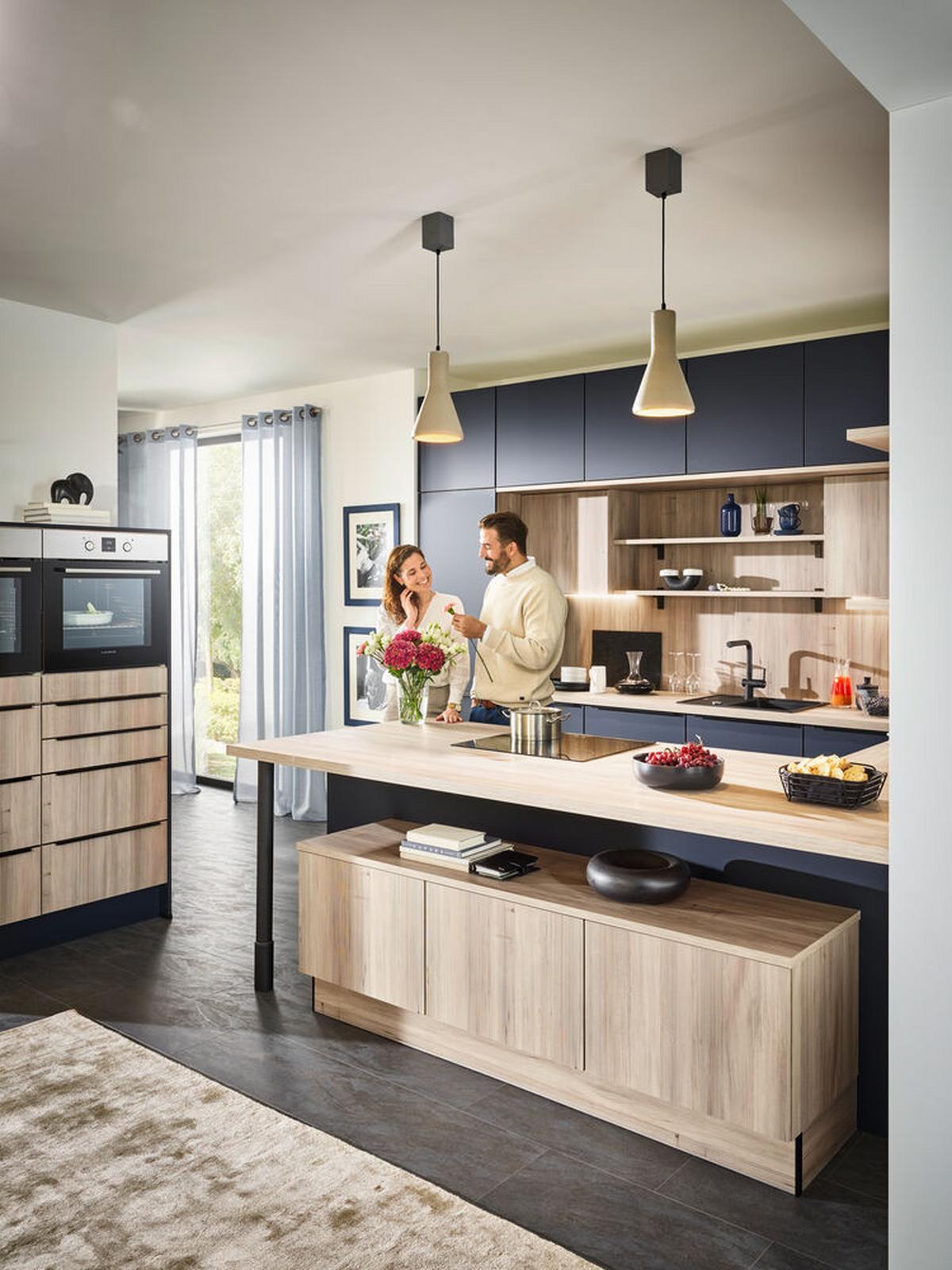 Einbauküchen Pn 210 Frei Planbar Modernes Design - Holzwerkstoff - Pino