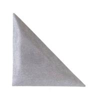 Wandpolster 2er-set 29,5x29,5 Cm Dreieckig, Grau - Grau, Basics, Textil (29,5/29,5/4cm) - MID.YOU