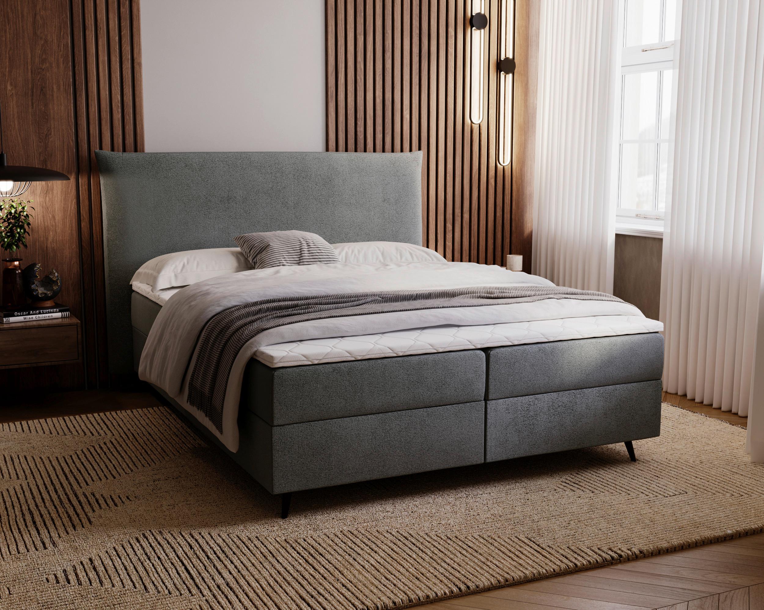 Boxbett Foxy Schwarz - Schwarz, Basics, Holz/Holzwerkstoff (180/200cm) - Livetastic