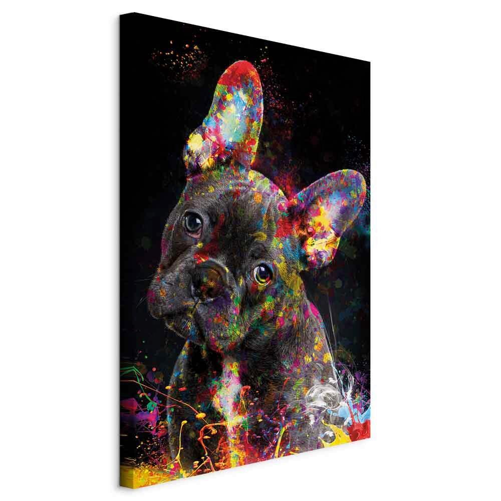 Leinwandbild Marufi Multicolor Schwarz B: 80 cm