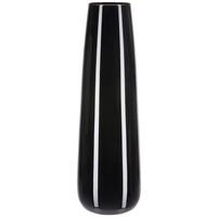 Vase Flora zylindrisch aus Glas, Schwarz H: 60 cm - Schwarz, Basics, Glas (21cm) - Ondega