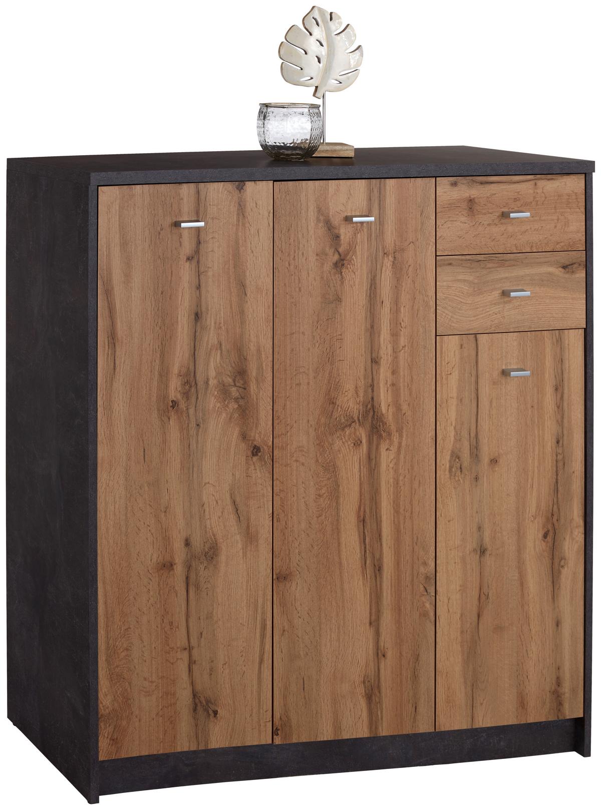 Komód 4-You 109/112 Cm - tölgyfa színű, Modern, faalapú anyag (109.1/111.4/34,6cm)