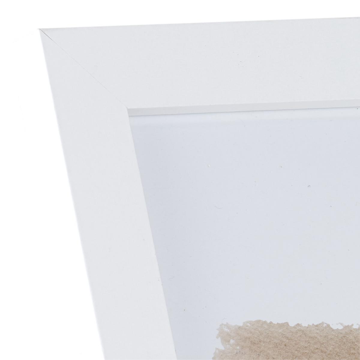 Bilderrahmen 13x18 cm Caralina Holz-Dekor Weiß, 16,4x21,5 cm - Weiß, Basics, Glas/Holz (16,4/21,5/1,5cm) - Luca Bessoni