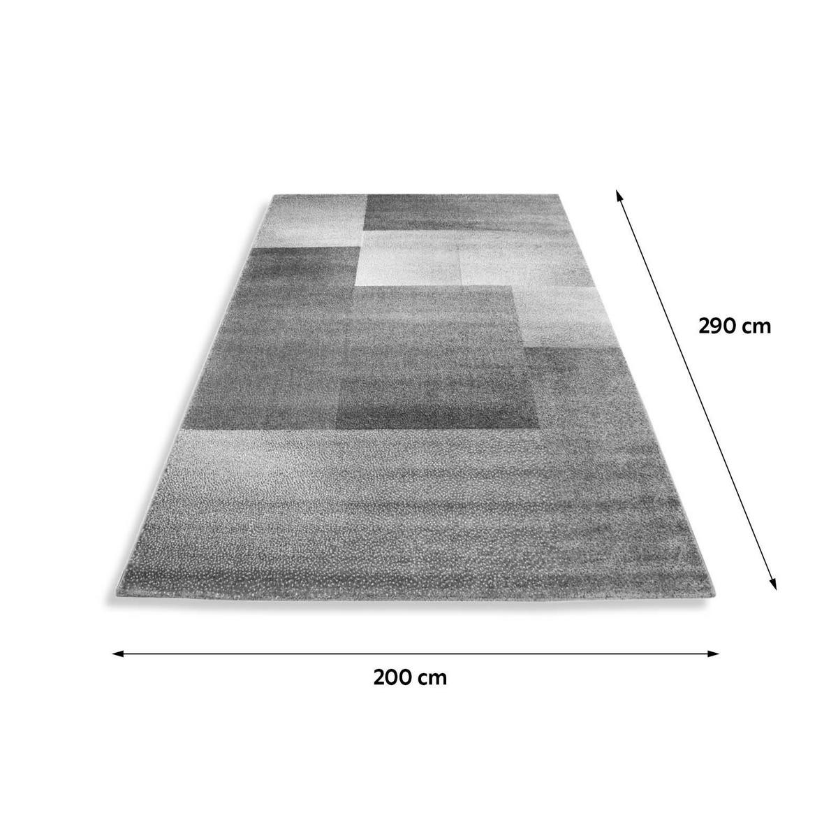 Webteppich Blau Naturfaser Lucca 200x290 cm - Blau, Trend, Textil (200/290cm)