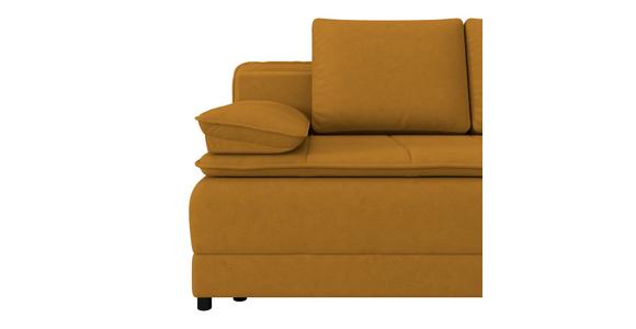 Schlafsofa Alice - Gelb/Schwarz, MODERN, Textil (202/73-92/105cm) - Luca Bessoni