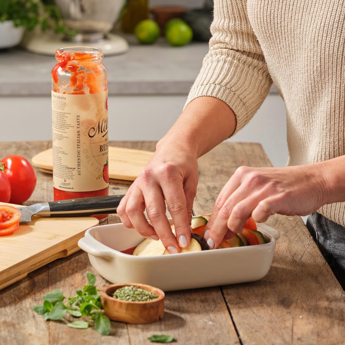 Auflaufform Stoneware Creme/weiß B: 15 Cm - Creme/Weiß, Basics, Naturmaterialien/Keramik (15cm) - Kitchenaid