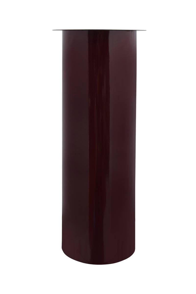 Kerzenständer Art Deco Eisen Silberfarben/Pflaume