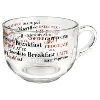 Kaffeetasse Kara - Transparent, LIFESTYLE, Glas (12/9cm) - Luca Bessoni