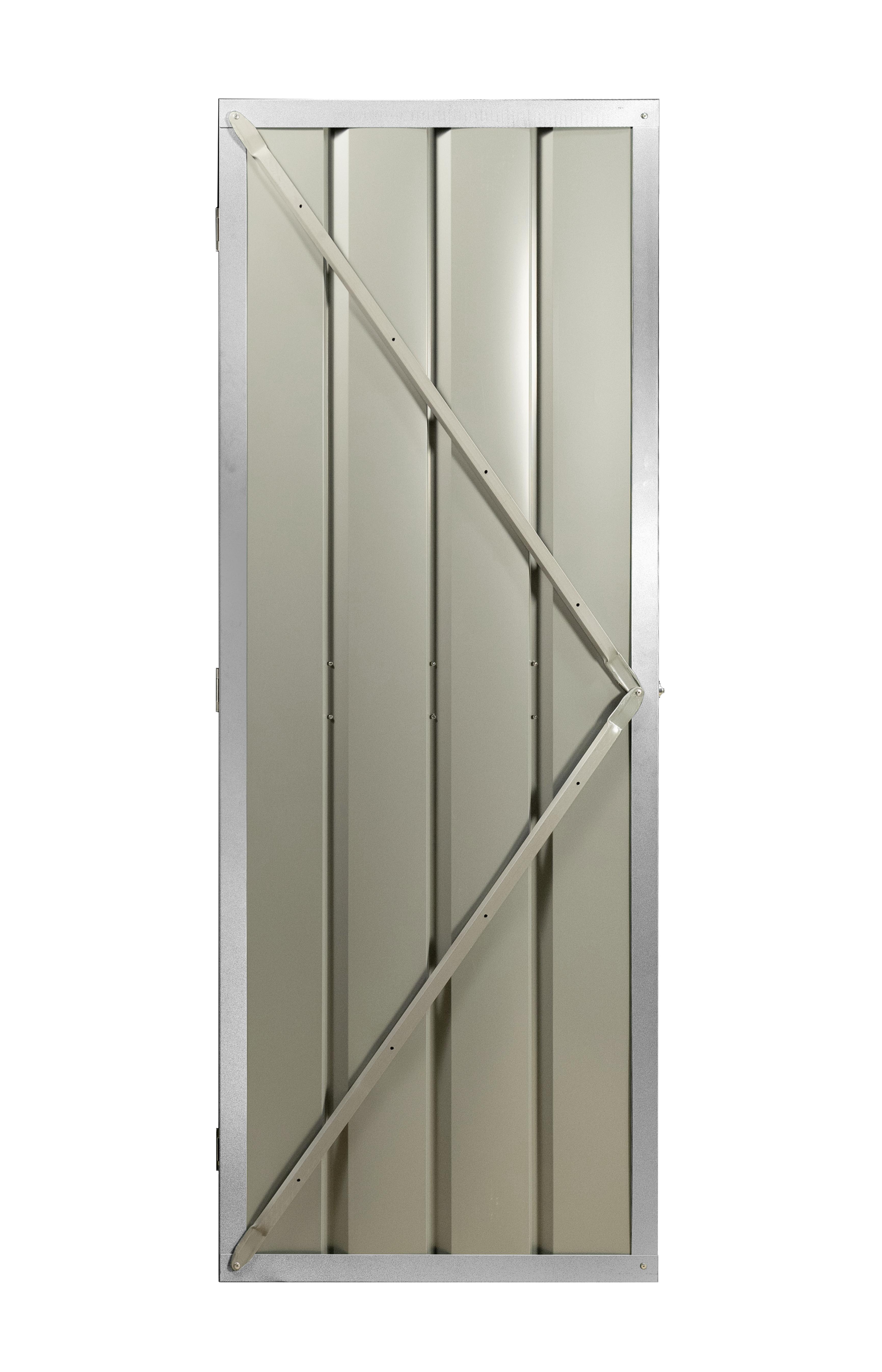 Gerätehaus Schwingtür Kit1 Schwingtür Kit 1 - Silberfarben, Basics, Metall (67/172cm)