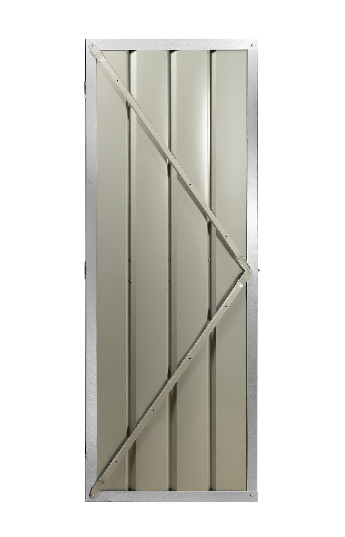 Gerätehaus Schwingtür Kit1 Schwingtür Kit 1 - Silberfarben, Basics, Metall (67/172cm)