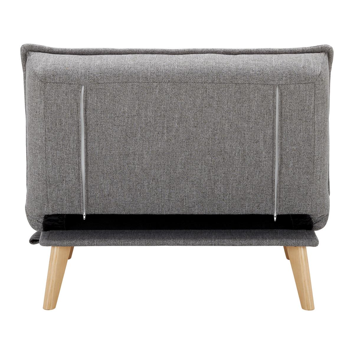 Křeslo ROMEO tmavě šedá - šedá, Moderní, dřevo/textil (99/83/84cm) - P & B