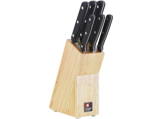 Messerblock Cucina, 7 Tlg. - Silberfarben/Schwarz, KONVENTIONELL, Holz/Kunststoff (36/16,3/8,4cm) Messerblock Cucina, 7 Tlg. - Silberfarben/Schwarz, KONVENTIONELL, Holz/Kunststoff (36/16,3/8,4cm)