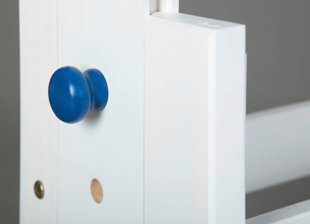 Jugendschreibtisch Mit Lade B 109 Cm H 63-96cm Baru, Weiß - Blau/Rosa, Basics, Holz/Holzwerkstoff (109/55/63-96cm) - MID.YOU