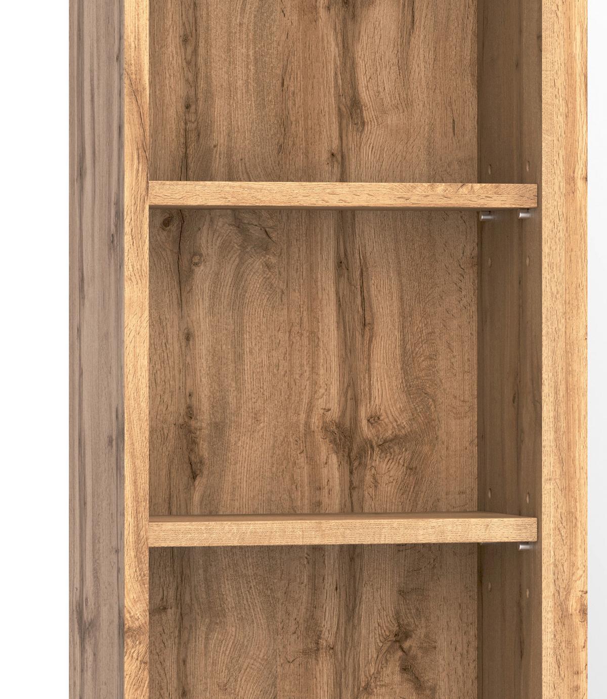 Wandspiegel Arosa Rechteckig 120x64 cm Holzrahmen - Eiche Wotan, MODERN, Glas/Holzwerkstoff (120/64/18cm) - Held