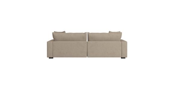 Megasofa Pelle-Megasofa - Wengefarben/Creme, Trend, Textil (261/124cm) - Luca Bessoni