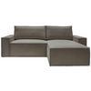 Ecksofa mit Schlaffunktion Perllo Anthrazit 251x170 cm - Anthrazit/Schwarz, KONVENTIONELL, Holz/Textil (251/170cm) - MID.YOU
