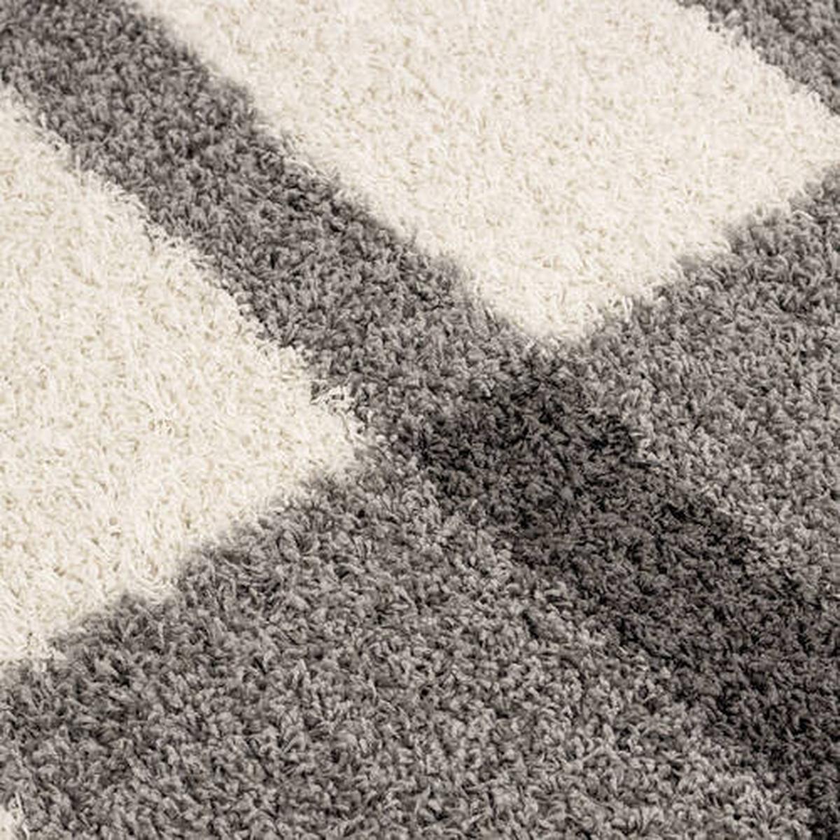 Hochflorteppich Gala - Hellgrau, Design, Textil (120cm) - Novel