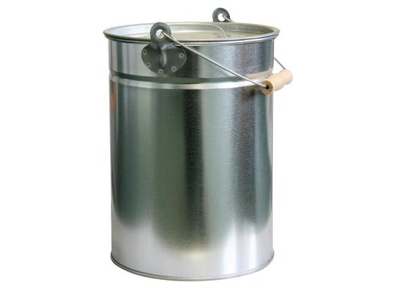 Ascheeimer Theo - Silberfarben, MODERN, Metall (25/33cm) Ascheeimer Theo - Silberfarben, MODERN, Metall (25/33cm)