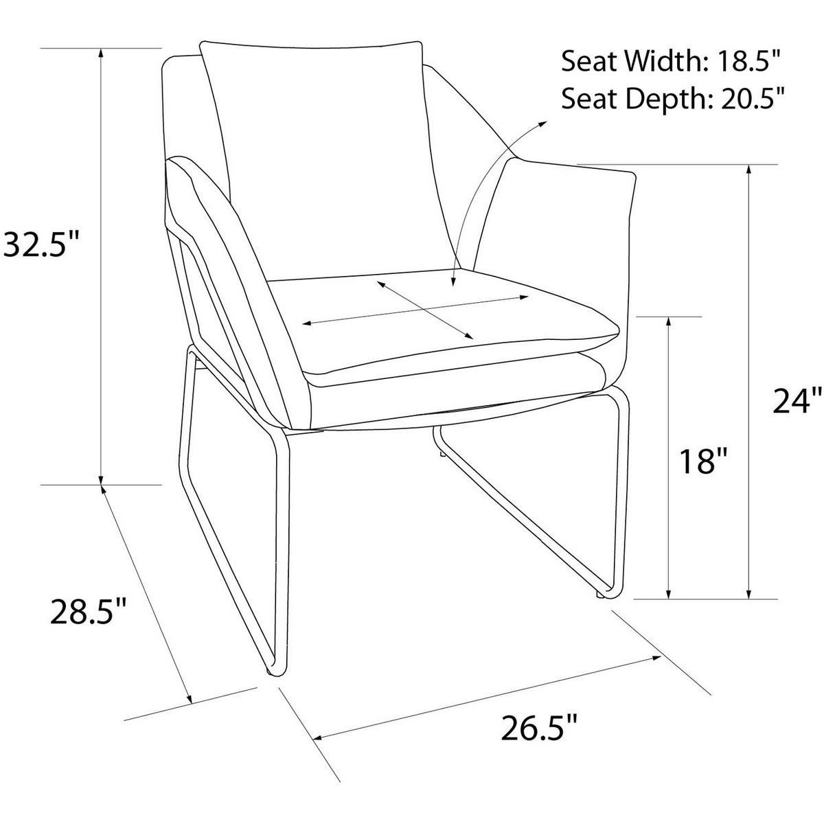 Stuhl Avery Blau Gepolstert - Blau/Schwarz, Design, Textil/Metall (71/81/66cm) - MID.YOU
