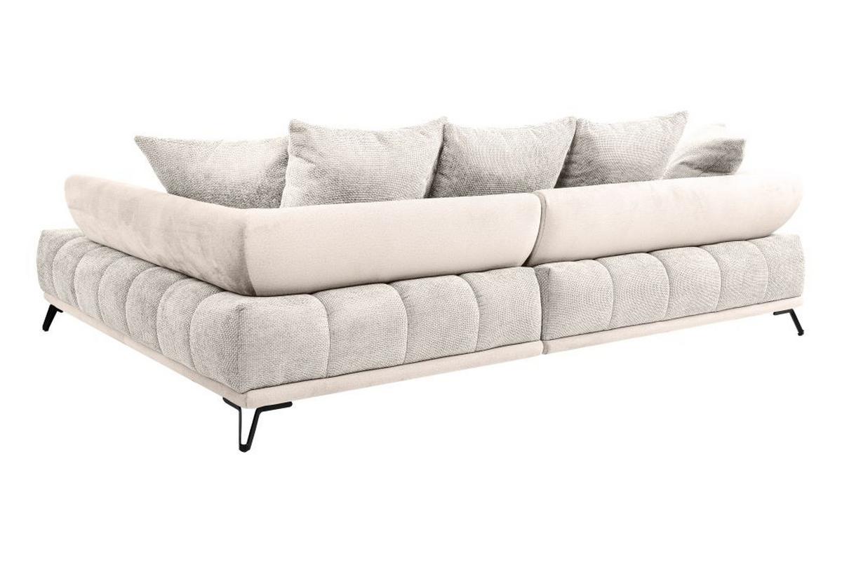 Ecksofa Largo N Beige S: 262x184 cm - Beige/Schwarz, MODERN, Textil (262/184cm)