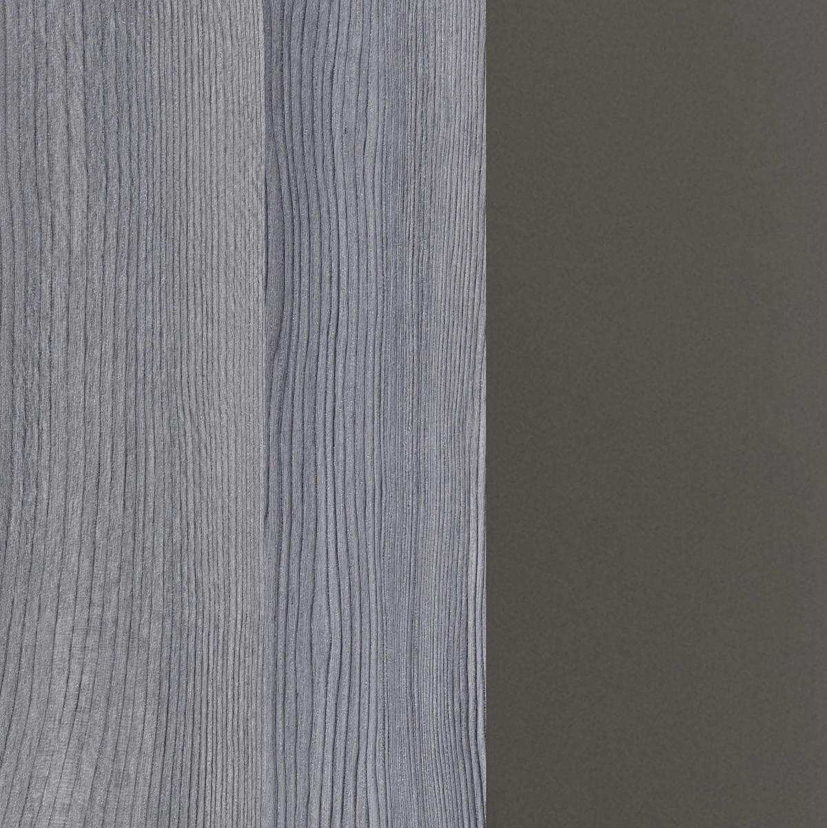 Hochschrank Mit Soft-Close Arezzo 40cm, Graphit/Eiche - Silberfarben/Graphitfarben, Basics, Holzwerkstoff (40/180/35cm) - Held