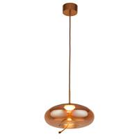 LED-Pendelleuchte 75131-1am - Bernsteinfarben, Basics, Glas/Metall (31/31/30-150cm)