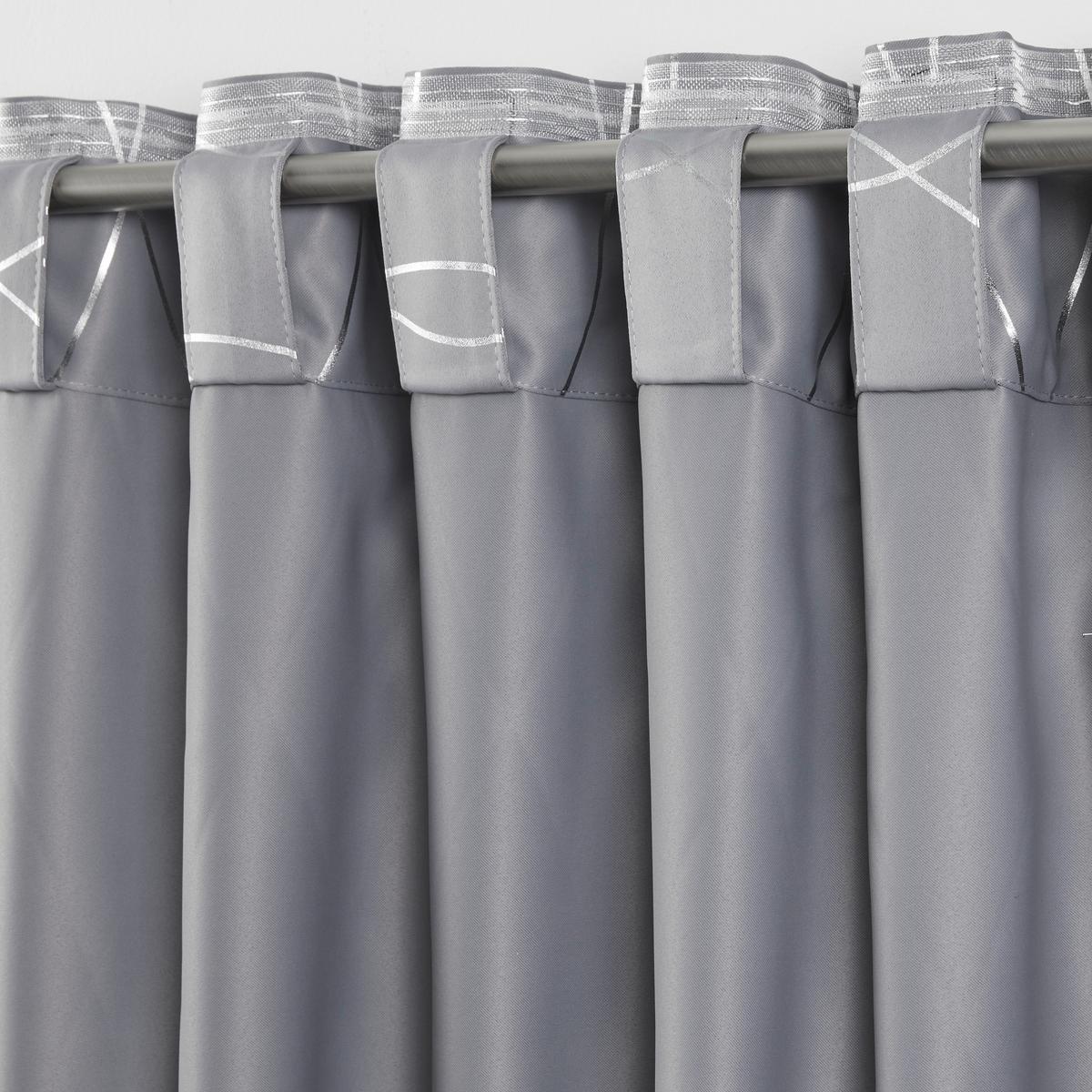 ZATEMŇOVACÍ ZÁVĚS Glamour, 140/245 cm - barvy stříbra/antracitová, Lifestyle, textil (140/245cm) - Modern Living