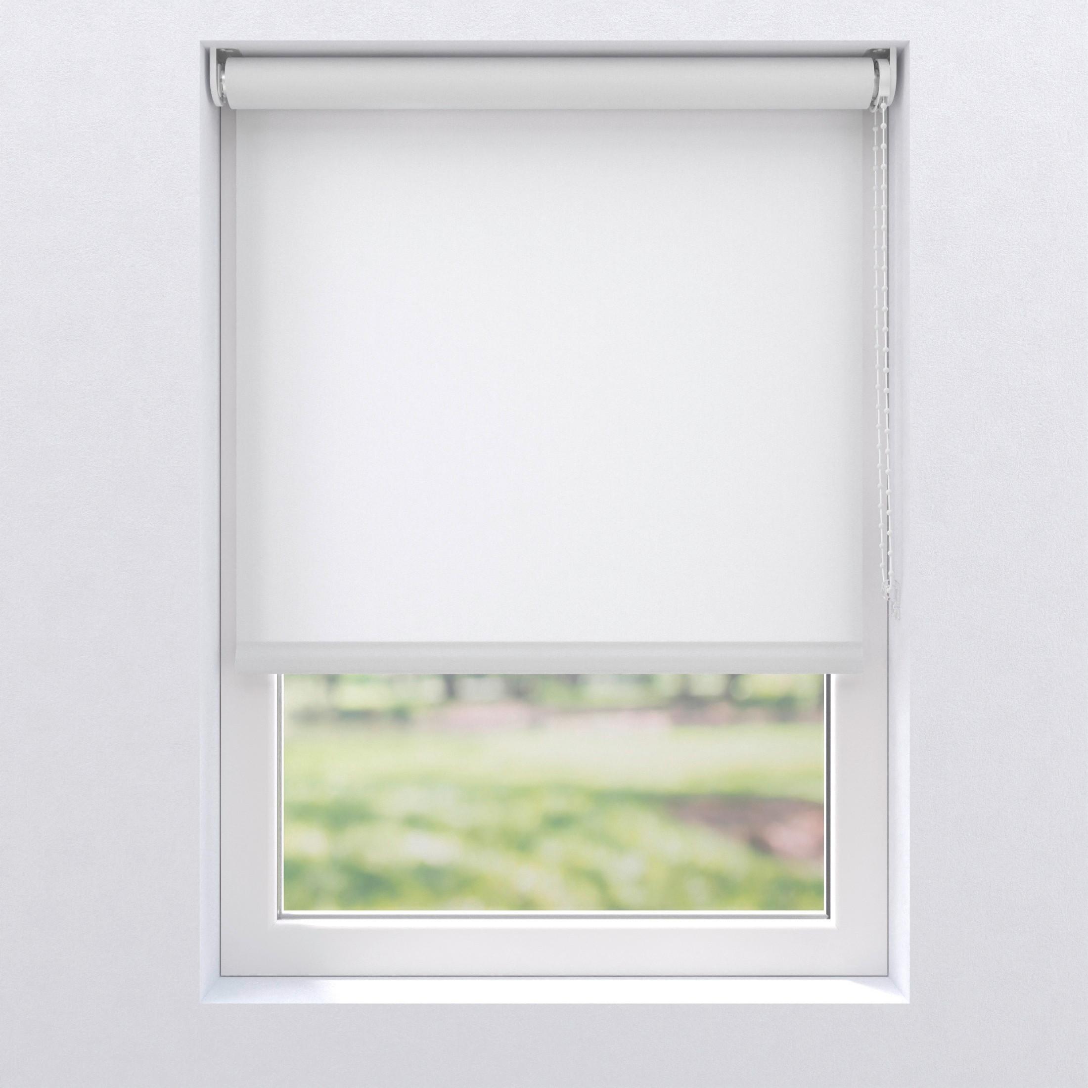 Rollo 120x190 Cm Mit Kettenzug - Weiß, Basics, Kunststoff (120/190cm)
