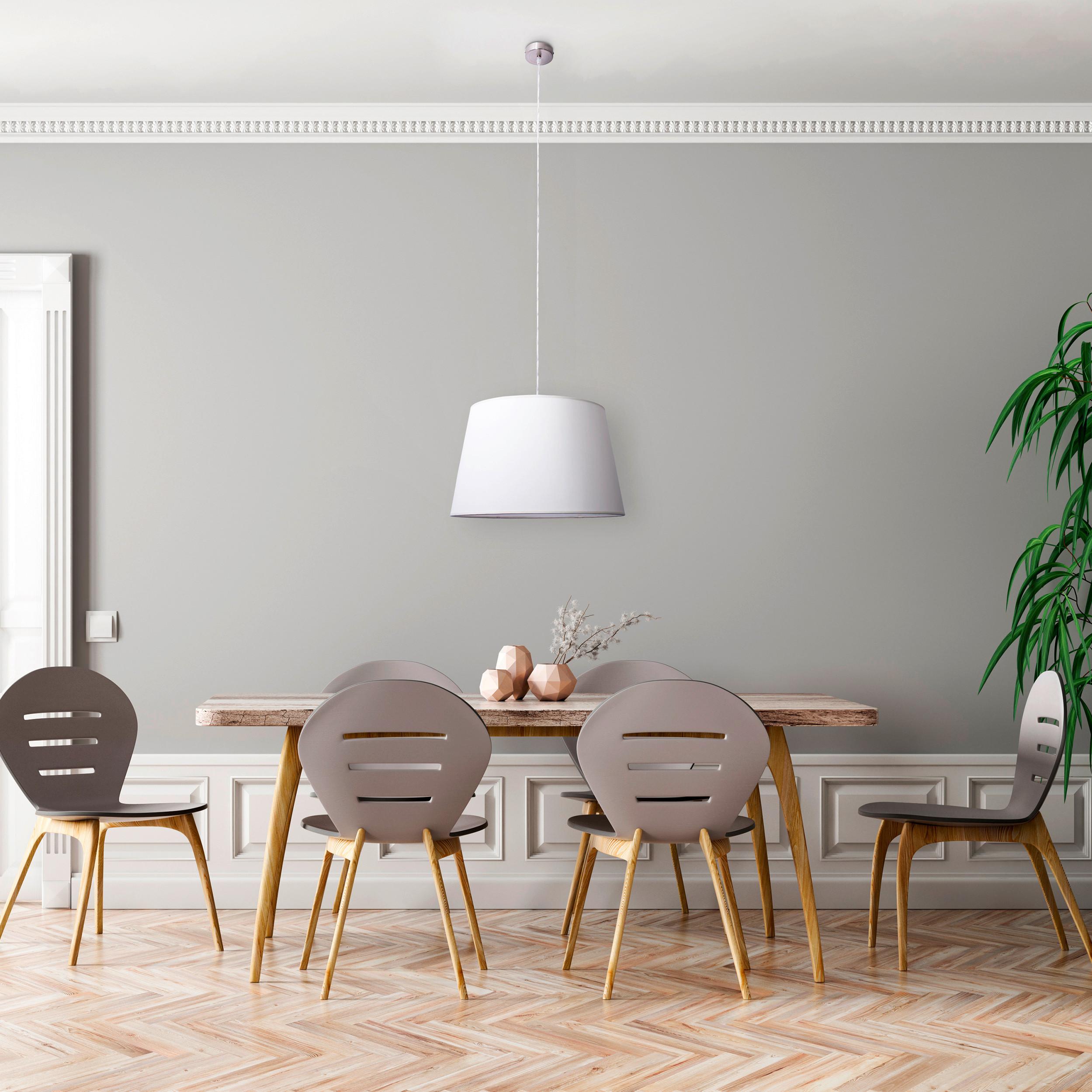 Pendelleuchte Bologna - Beige, Basics, Kunststoff/Textil (45/128cm) - Näve