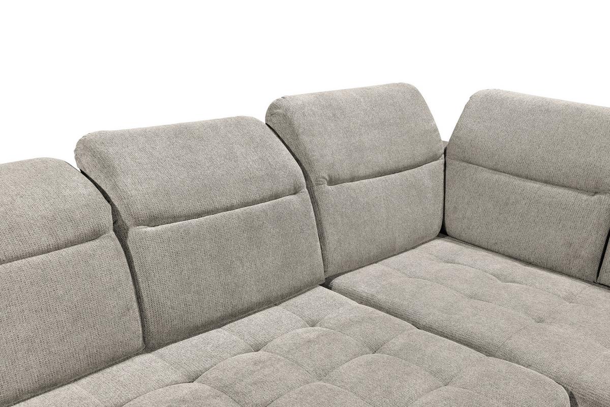 Ecksofa Rockdale Grau S: 282x200 Cm - Schwarz/Grau, KONVENTIONELL, Textil (282/200cm) - MID.YOU