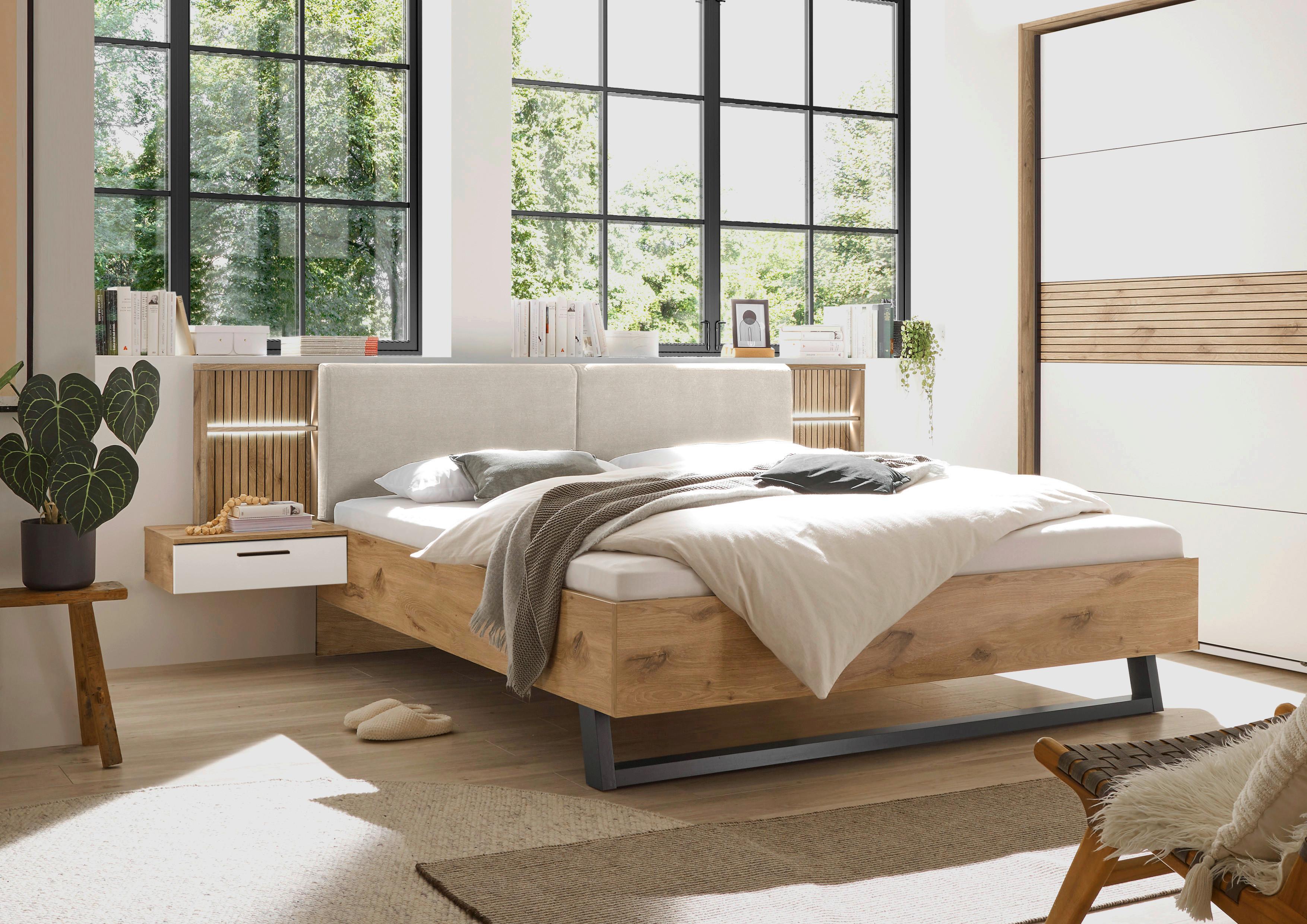 Bettanlage mit Nachtkästchen 180x200 Daria/Leo