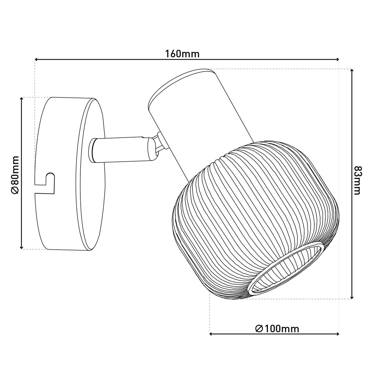 Wandleuchte Exkl. E14, 40w - Messingfarben/Weiß, LIFESTYLE, Glas/Metall (16/10/13,5cm) - Näve