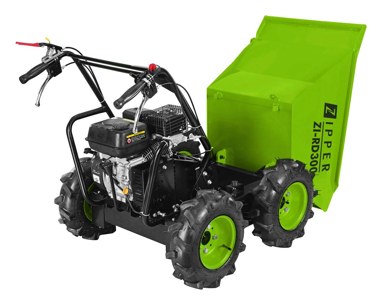 Miniraddumper Zi-Rd300 Metall Allradantrieb Max. 300 Kg - Schwarz/Grün, MODERN, Metall - Zipper