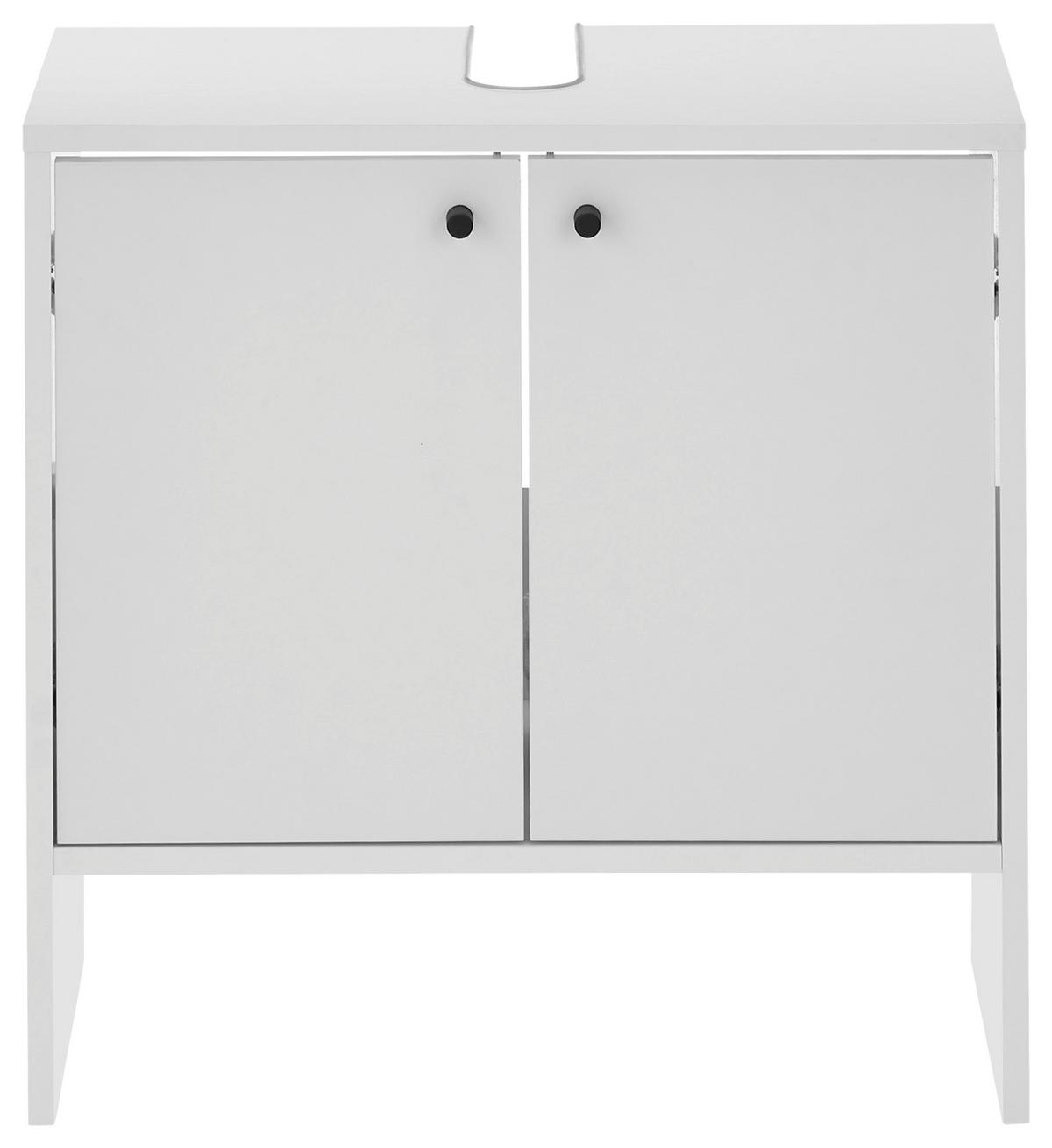 Waschbeckenunterschrank Kairo B: 60 cm Weiß - Weiß, MODERN, Holzwerkstoff (60/60/35cm) - MID.YOU