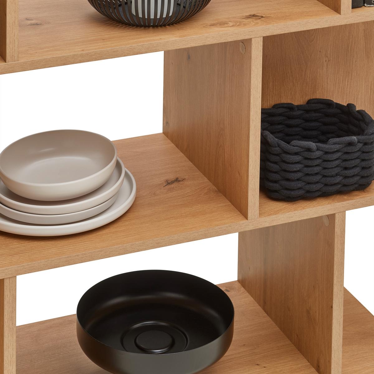 REGÁL PIZZO -EXKLUSIV- - přírodní barvy, Moderní, kompozitní dřevo (100/177/35cm) - Mömax