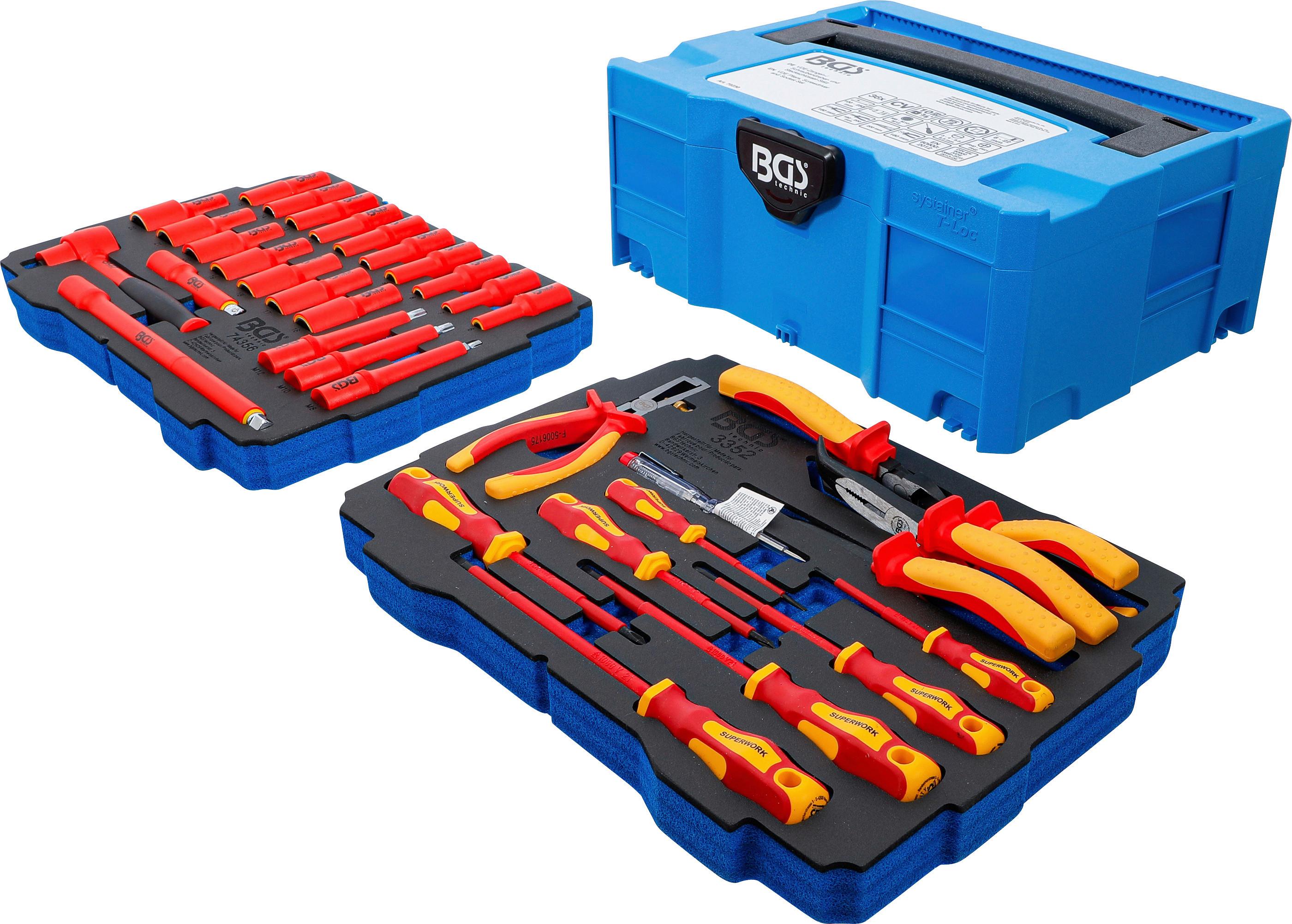 Vde-Werkzeugsatz 70230 - Blau/Rot, Basics (39,5/29,0/16,5cm)