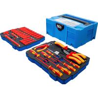 Vde-werkzeugsatz 70230 - Blau/Rot, Basics (39,5/29,0/16,5cm)