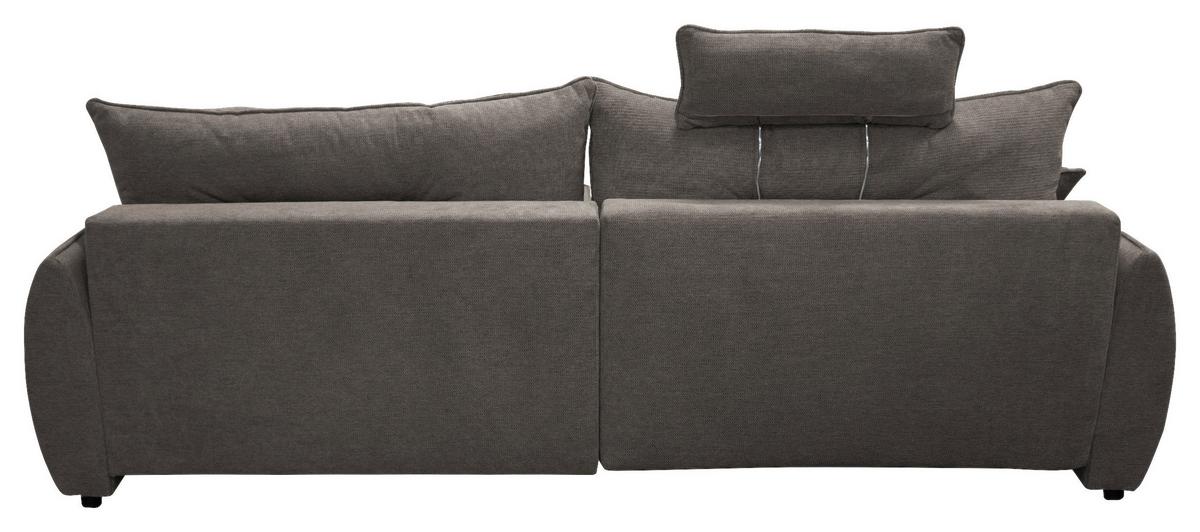 Ecksofa Fresh Dunkelgrau 264x195 cm - Dunkelgrau/Beige, Design, Textil (264/195cm) - MID.YOU